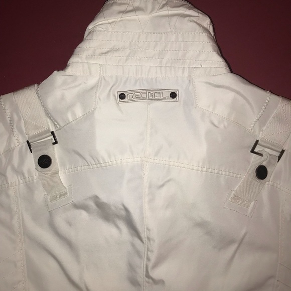 Decibel white windbreaker nylon jacket - Picture 4 of 5